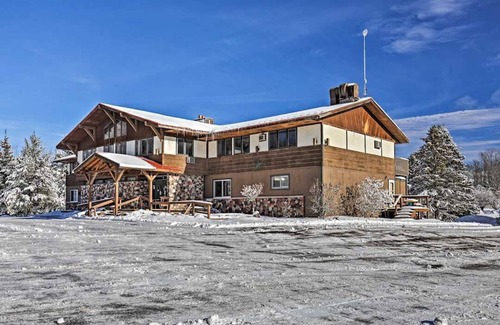Ironwood Apartment | Dog Friendly main level king room inside the Lodge at North Ironwood Acres resort.