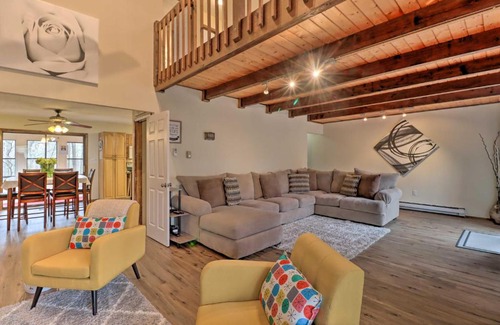 East Stroudsburg House | Dog-Friendly Poconos Escape with Hot Tub and Game Room
