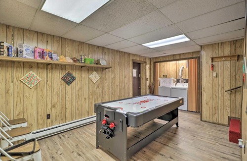 East Stroudsburg House | Dog-Friendly Poconos Escape with Hot Tub and Game Room