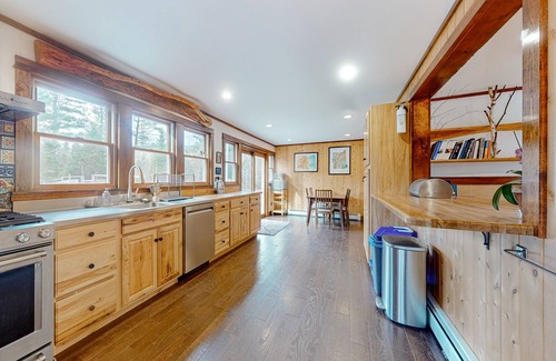 Easton House | Dog-friendly retreat near outdoor rec with wood stove, firepit, desk, & mtn view
