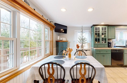 Gilmanton House | Dog-friendly retreat near the tranquil pond shore with spacious deck and dock