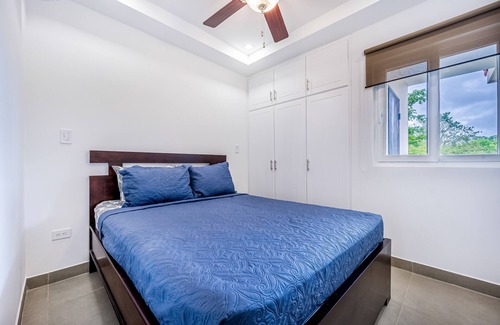 Villarreal Villa | Dog-friendly tropical villa with a pool, patio, balcony, & washer/dryer