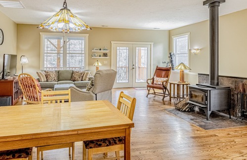 Tuckasegee House | Dog-friendly, waterfront home with hot tub, two kitchens, AC, fireplace, & W/D