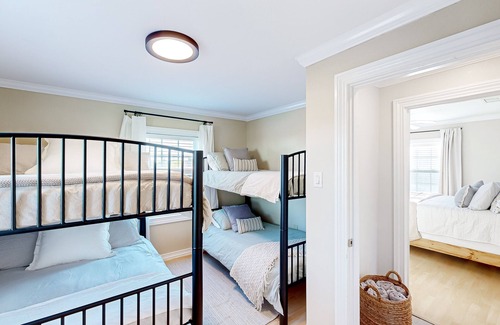 Hitchcock House | Dog-friendly waterfront home with balcony, grill, water views, washer/dryer, AC