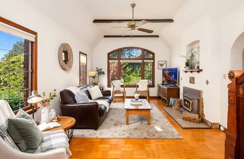 North Admiral House | Dog-Friendly West Seattle Home w/ Covered Deck, Ocean View, and Firepit