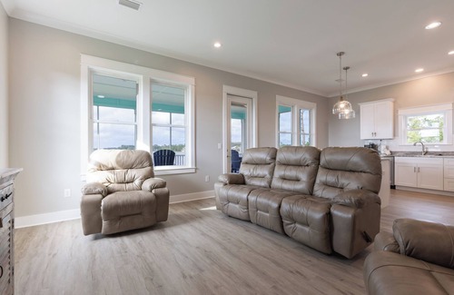 Gulf Shores House | Dolphin Dreams- OMG View! RV Pad W/Hookups! Kayaks! Pier! Event Friendly!