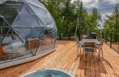 La Conception Ski Chalet | Dome at Bel Air - Ideal for a couple - Private Jacuzzi & shared sauna - Bbq