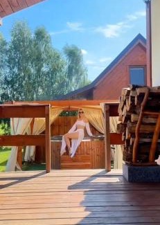 gmina Stezyca Cabin | Domek Eden 1 Kaszuby balia sauna alpaki mini zoo