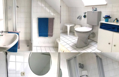 Moelln Apartment | Doppelzimmer mit Dusche, WC 1 - Haus Hortensie