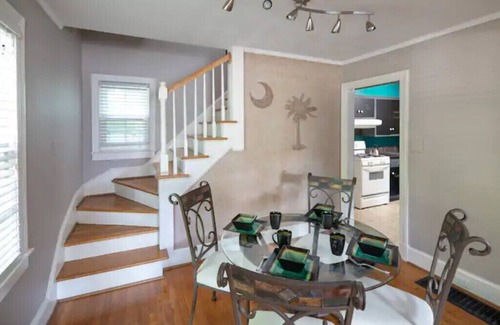 Spartanburg House | Downtown 1930's shingle home with color.