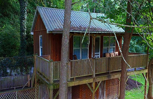 Hot Springs House | Downtown Hot Springs NC Treetop Cabin Rental