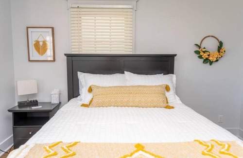 Michigan City Apartment | Downtown Retreat, Hot Tub, Firepit, Grill