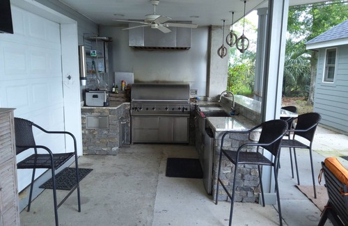 Saint Helena Island House | Dreamworthy, waterfront St. Helena home with pool and deep water dock.