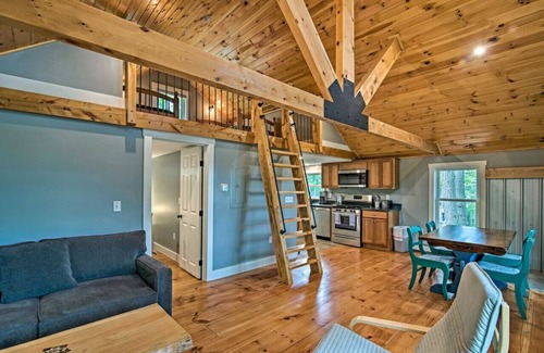Greenville Cabin | Drew North · 2-Acre Lakefront Haven | Dock, Kayaks, Guest House