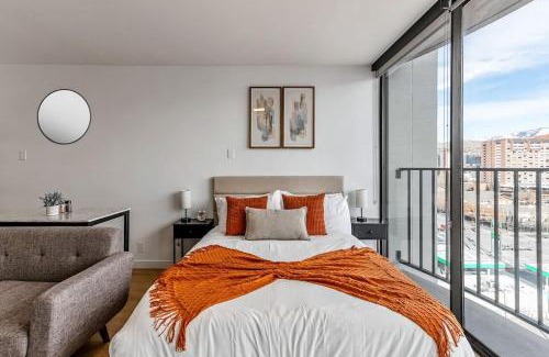 Downtown Salt Lake City Apartment | DT Studio Gym Pool Table 11th Floor Parking