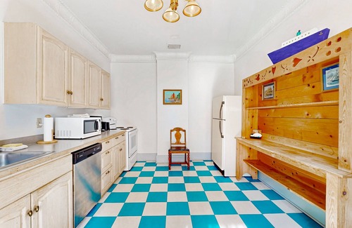Coupeville House | Duplex cottage next to Fort Casey State Park with porch & Puget Sound view