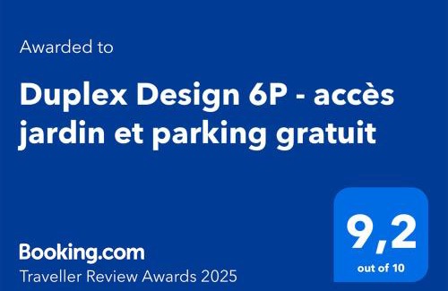 Malakoff House | Duplex Design 6P - accès jardin et parking gratuit