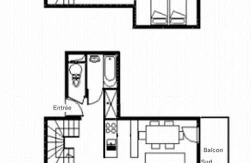 Saint-Martin-de-Belleville Apartment | Duplex cosy proche des pistes avec balcon - 6 pers, 45m², casier à skis, télécabine à 2 min - FR-1-344-1003
