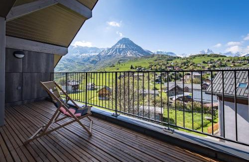 Albiez-le-Vieux Apartment | Duplex in Albiez-Montrond with terrace