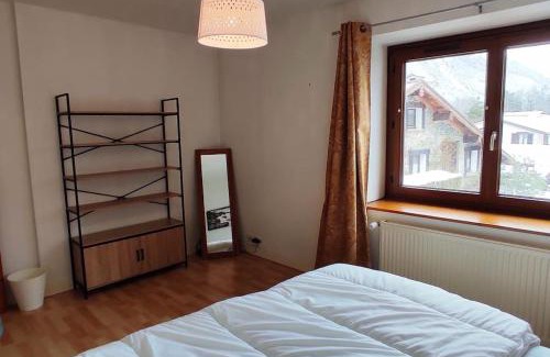 Les Houches Apartment | Duplex with garden Mountain view