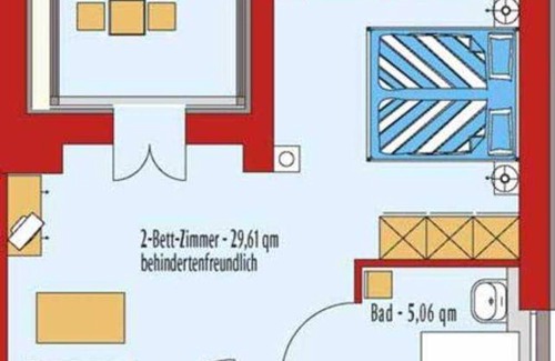 Sassnitz House | DZ 11. Komfort mit Meerblick und Balkon - Hotel Garni Meeresgruß