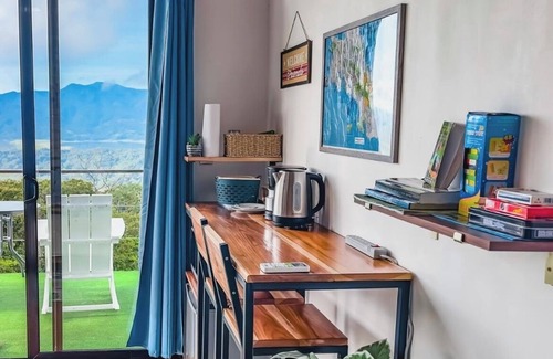 La Fortuna Villa | Eco Sol, Volcano and Lake Panoramic View, with hammock.