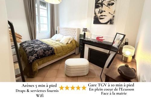 Nimes City Centre Apartment | El Carmen 60m2 - Nîmes centre Gare TGV - Wifi