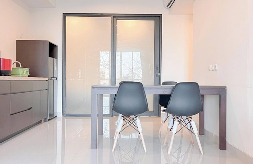By Pass Ngurah Rai Apartment | Elegant 2Br (No Kitchen) Apartment At Skales Residence Nusa Dua Bali