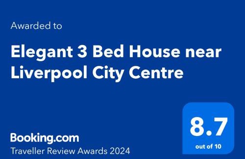 Aigburth House | Elegant 3 Bed House near Liverpool City Centre