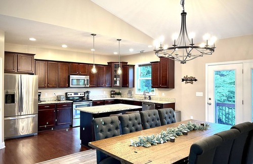 Mars Hill House | Elegant Home Theater and Themed Rooms Mountain Retreat Sleeps 12