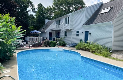 Sandwich House | Elegant home with backyard pool & firepit - near beaches, shopping, & golf