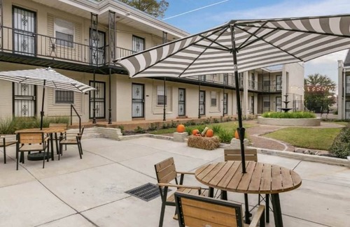 Medical District Apartment | Elegant King Suite Downtown with Free Parking