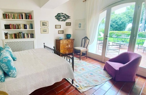 Porto Ercole Villa | Elegant white mediterranean villa, PRIVATE beach in an exclusive gated community