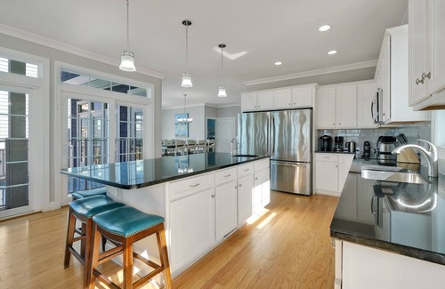 Long Beach House | Elevated Pool In-Deck -7BR/5.5BA House - Oceanfront, Elevator, Sleeps 24