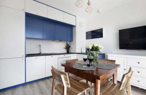Brzezno Apartment | Elite Apartments Verde 10 Minutes Walk From the Beach Balcony Seaside