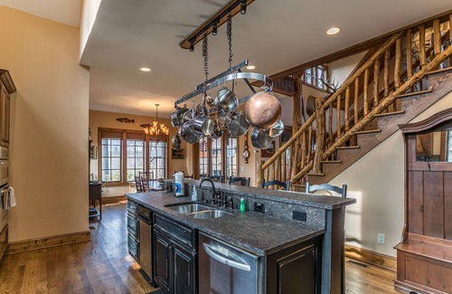 Newland House | Elk Camp Lodge - Luxury, Hot Tub, Game Room, Outdoor Fireplace
