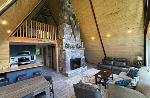 Little Valley Ski Chalet | Ellicottville Newly Remodeled A-Frame 4.7 Miles From the Village with a hot tub!