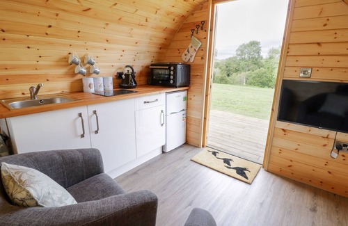 Llanfair Caereinion Cottage | EMBDEN POD AT BANWY GLAMPING, pet friendly in Llanfair Caereinion