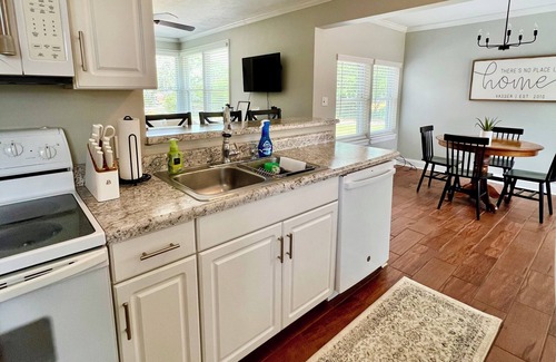 Aiken House | Enjoy a stylish experience at this centrally-located home close to the hospital