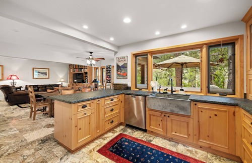 Olympic Valley Cabin | Enjoy fun for the whole family with this eclectic mountain retreat! The hot tub is calling!