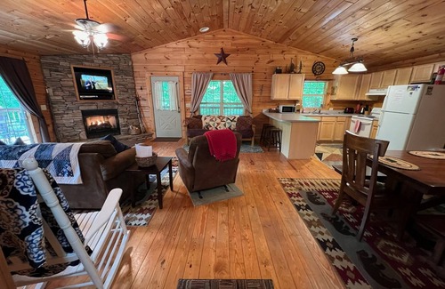 Zionville Cabin | Enjoy peaceful beauty with View, Hot Tub, Privacy, pet friendly!