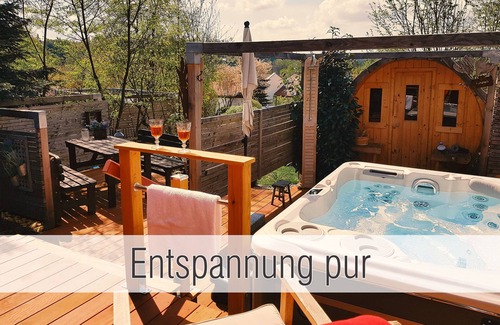 Waldkirchen House | Entire cabin close to the lake with private whirlpool, sauna and fireplace. Fenced. Hütte40
