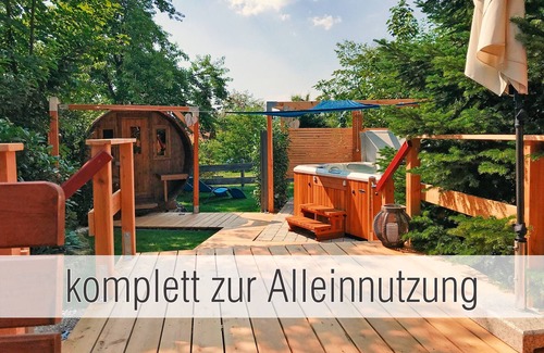 Waldkirchen House | Entire cabin close to the lake with private whirlpool, sauna and fireplace. Fenced. Hütte41
