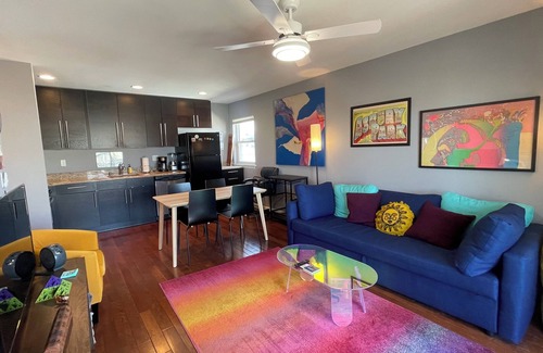Asbury Park Condo | Entire condo w/private balcony & parking, 3 blocks from the beach!