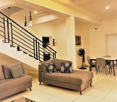 Karsana Apartment | Entire Serviced Two bedroom duplex Abuja - 24hr WIFI, POWER, OFFICE, FULL KITCHEN