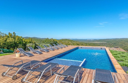 Cruilles Monells I Sant Sadurn Villa | Gorgeous villa, sleeps 12, pool, tennis court, stunning views in the Costa Brava