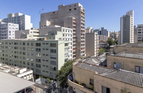 Vila Buarque Apartment | Estúdio novo com varanda Ap704 V Buarque