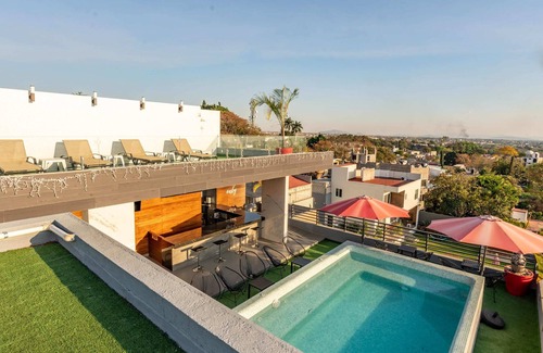 Oaxtepec Apartment | Estudio con terraza privada | Albercas & Rooftop