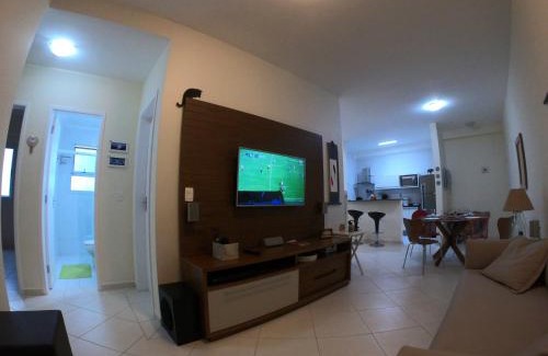 Itagua Apartment | Excelente localizacao Vista parcial Mar Sol da Manhã 03 quartos Ar condicionado Piscina e Sauna