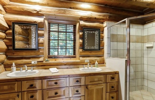 Powers Lake House | Exceptional six-bedroom log home on Powers Lake -12 minutes from Lake Geneva